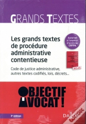 Capa do artigo Les Grands Textes De Procédure Administrative Contentieuse ; Code De Justice Administrative (Édition 2018)