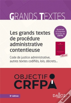 Capa do artigo Les Grands Textes De Procedure Administrative Contentieuse. Code De Justice Administrative... ... -