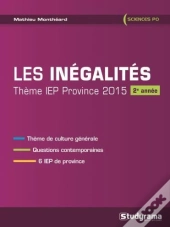 Les Inégalités ; Thème Iep Province 2015 ; 2e Année