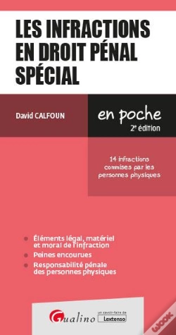 Capa do artigo Les Infractions En Droit Pénal Spécial (2e Édition)