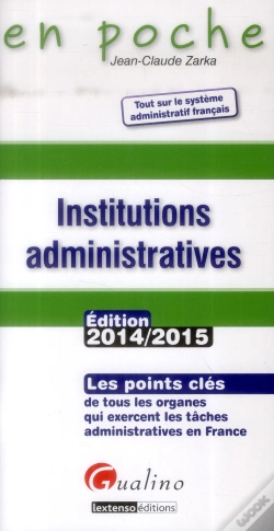 Capa do artigo Les Institutions Administratives - 2014-2015