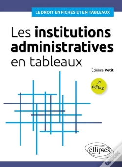 Capa do artigo Les Institutions Administratives En Tableaux
