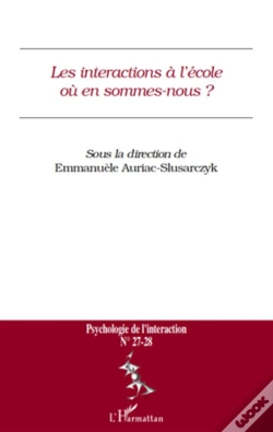 Capa do artigo Les Interactions À L'École ; Où En Sommes-Nous ?
