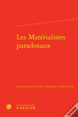 Capa do artigo Les Matérialistes Paradoxaux