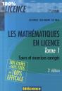 Les Mathématiques En Licence T.1 (3e Édition) - Preview