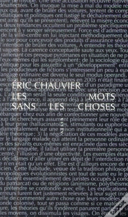Capa do artigo Les Mots Sans Les Choses