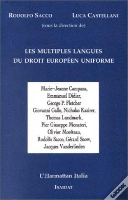Capa do artigo Les Multiples Langues Du Droit Europeen Uniforme