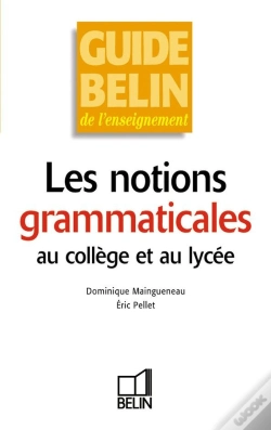Capa do artigo Les Notions Grammaticales Au Collège Et Au Lycée
