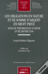 Les Obligations En Nature Et De Somme D'Argent En Droit Privé ; Essai De Théorisation À Partir D'Une Distinction