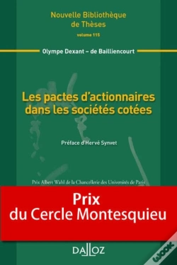 Capa do artigo Les Pactes D'Actionnaires Dans Les Sociétés Cotées