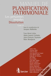 Capa do artigo Les Personnes Morales - Dissolution Volume 6