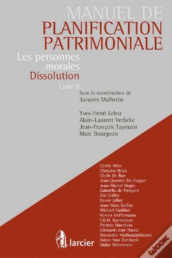Capa do artigo Les Personnes Morales - Dissolution Volume 6