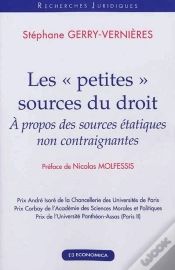 Capa do artigo Les "Petites Sources" Du Droit