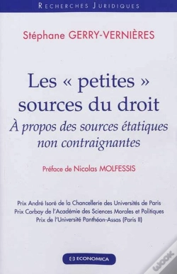 Capa do artigo Les "Petites Sources" Du Droit