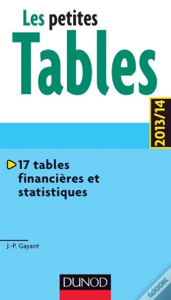 Capa do artigo Les Petites Tables ; 17 Tables Financières Et Statistiques (4e Édition)