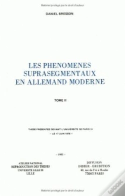 Capa do artigo Les Phénomènes Suprasegmentaux En Allemand Moderne