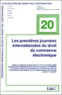 Les Premieres Journees Internationales Du Droit Du Commerce Lectronique - Preview