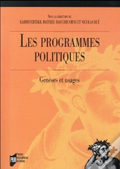 Capa do artigo Les Programmes Politiques ; Genèses Et Usages