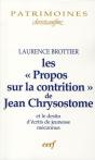 Les "Propos" Sur La Contrition De Jean Chrysostome Et Le Destin D'Écrits De Jeunesse Méconnus - Preview
