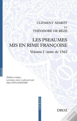 Capa do artigo Les Psaumes Mis En Rime Française Volume I : Texte De 1562