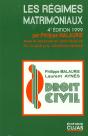 Les Regimes Matrimoniaux ; 4e Edition - Preview