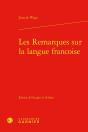 Les Remarques Sur La Langue Francoise - Preview