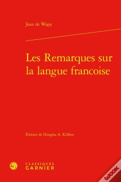 Capa do artigo Les Remarques Sur La Langue Francoise