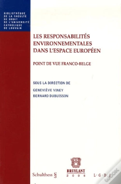 Capa do artigo Les Responsabilites Environnementales Dans L'Espace Europeen ; Point De Vue Franco-Belge