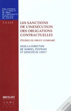 Capa do artigo Les Sanctions De L'Inexecution Des Obligations Contractuelles ; Etudes De Droit Compare