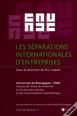Capa do artigo Les Separations Internationales D Entreprises