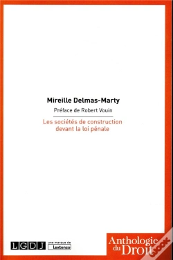 Capa do artigo Les Sociétés De Construction Devant La Loi Pénale