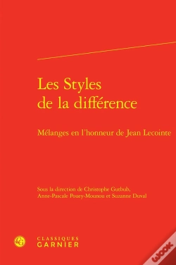Capa do artigo Les Styles De La Différence : Mélanges En L'Honneur De Jean Lecointe