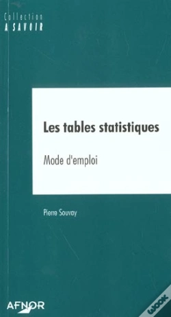 Capa do artigo Les Tables Statistiques ; Mode D'Emploi