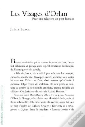 Capa do artigo Les Visages D