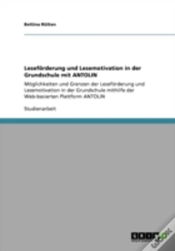 Capa do artigo Lesefaã‚Â¶Rderung Und Lesemotivation  In Der Grundschule Mit  Antolin