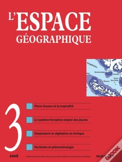 Capa do artigo L'Espace Geographique