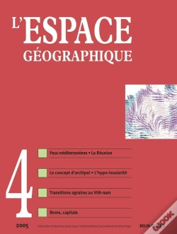 Capa do artigo L'Espace Geographique