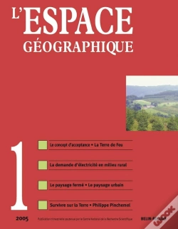 Capa do artigo L'Espace Geographique