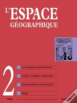 Capa do artigo L'Espace Geographique