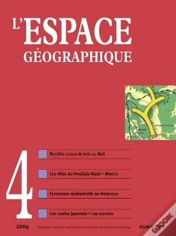 Capa do artigo L'Espace Geographique - N 4 - 2004