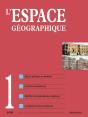 L'Espace Geographique Tome 36/1 : (Édition 2006) - Preview