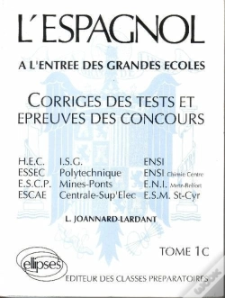 Capa do artigo L'Espagnol Épreuves Corrigées 74/79 Tome 1 C