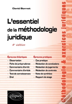 Capa do artigo L'Essentiel De La Methodologie Juridique - 4e Edition