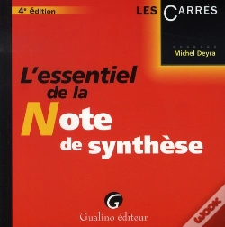 Capa do artigo L'Essentiel De La Note De Synthèse (4e Édition)