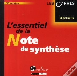 Capa do artigo L'Essentiel De La Note De Synthèse (5e Édition)