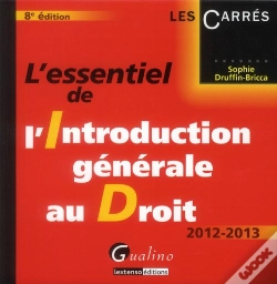 Capa do artigo L'Essentiel De L'Introduction Generale Au Droit, 8eme Edition