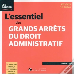 Capa do artigo L'Essentiel Des Grands Arrets Du Droit Administratif - 90 Fiches D'Arrets Analyses Et Commentes Avec
