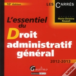 Capa do artigo L'Essentiel Du Droit Administratif General 2012-2013,10eme Edition