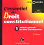 L'Essentiel Du Droit Constitutionnel T.1 ; Theorie Generale Du Droit Constitutionnel ; 3e Edition - Preview