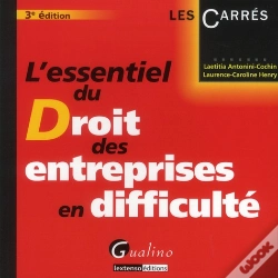 Capa do artigo L'Essentiel Du Droit De Entreprises En Difficultes - 3eme Edition